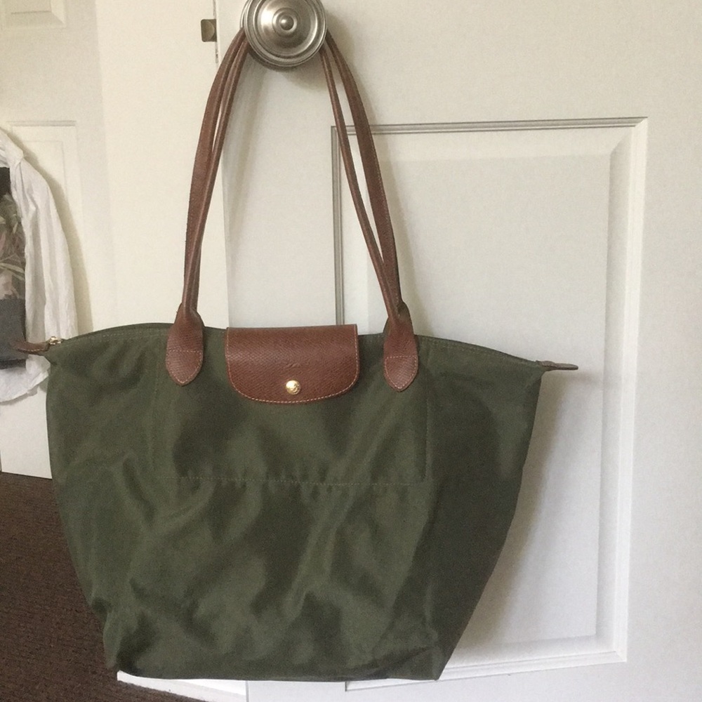 Green Longchamp Size Large